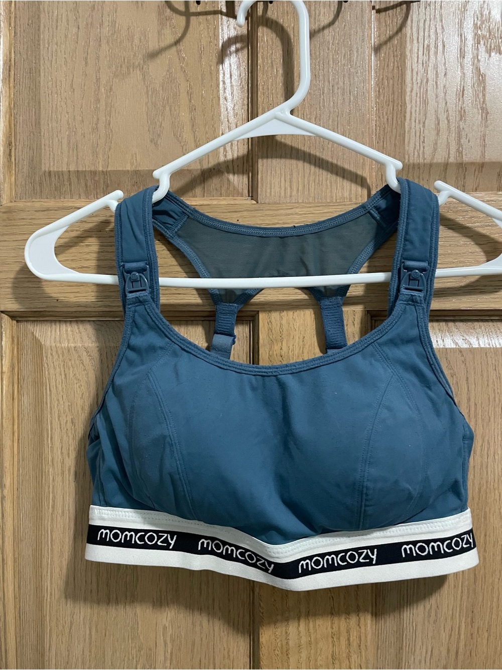 Momcozy Teal Maternity/Nursing Sports Bra
